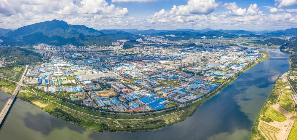 Panoramic view of Gumi City (Photo provided by Gumi City)